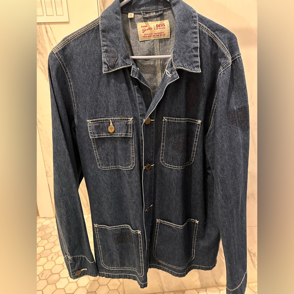 Men's Blue Denim Shirt Jacket
